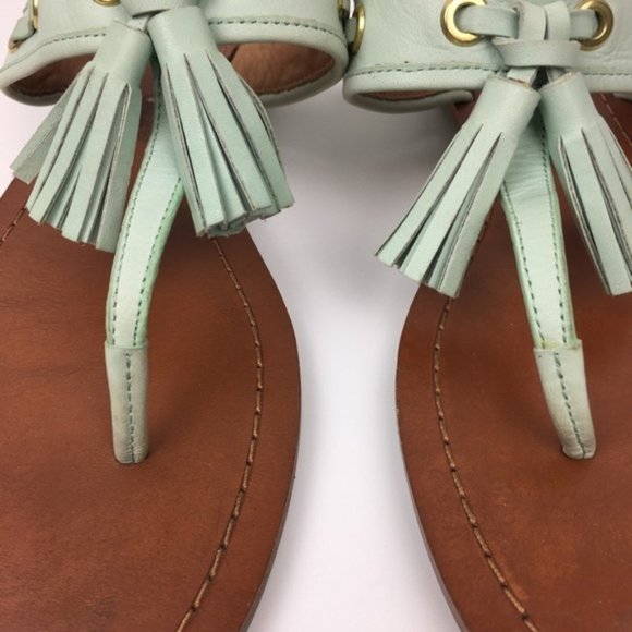 COACH Sheena Fringe Sandals Mint Size 9 - Picture 9 of 12